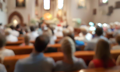 Investment management blurry church